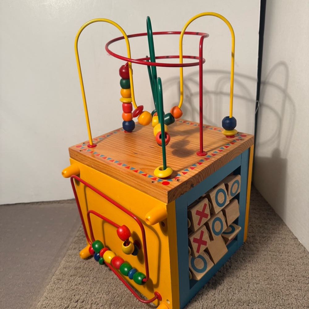 Zany Zoo 5 in 1 Wooden Activity Cube